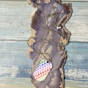 Disney Colorful BFF Tag Necklace
